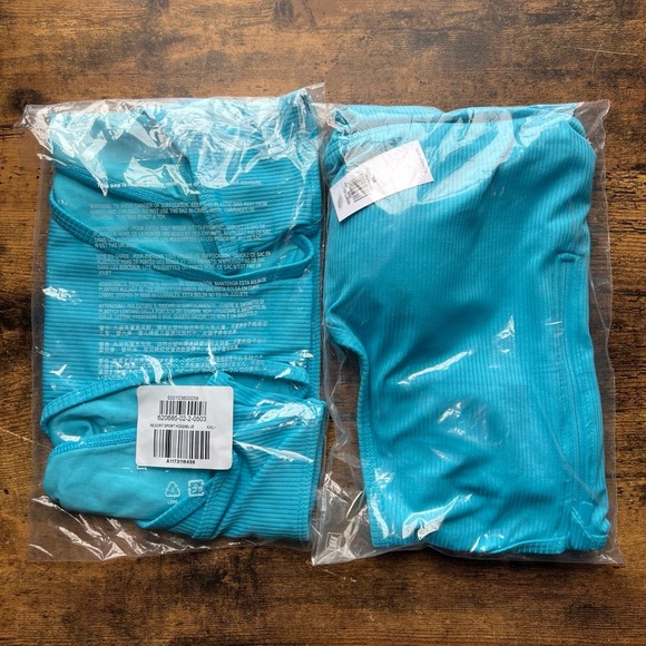 Plus Size Blue Swim Suit - Picture 3 of 3